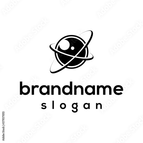 Lens camera logo design vector