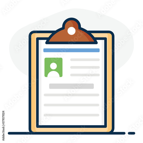 
Case history icon style, case study in editable vector 
