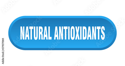 natural antioxidants button. rounded sign on white background