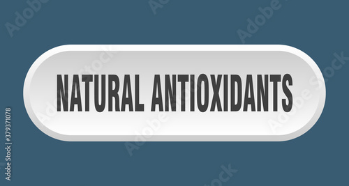 natural antioxidants button. rounded sign on white background