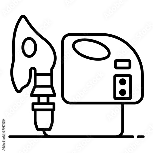 
Device with a heating element to vaporize liquid, nebulizer
