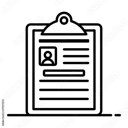
Case history icon style, case study in editable vector 
