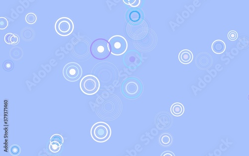 Light Pink, Blue vector backdrop with dots.