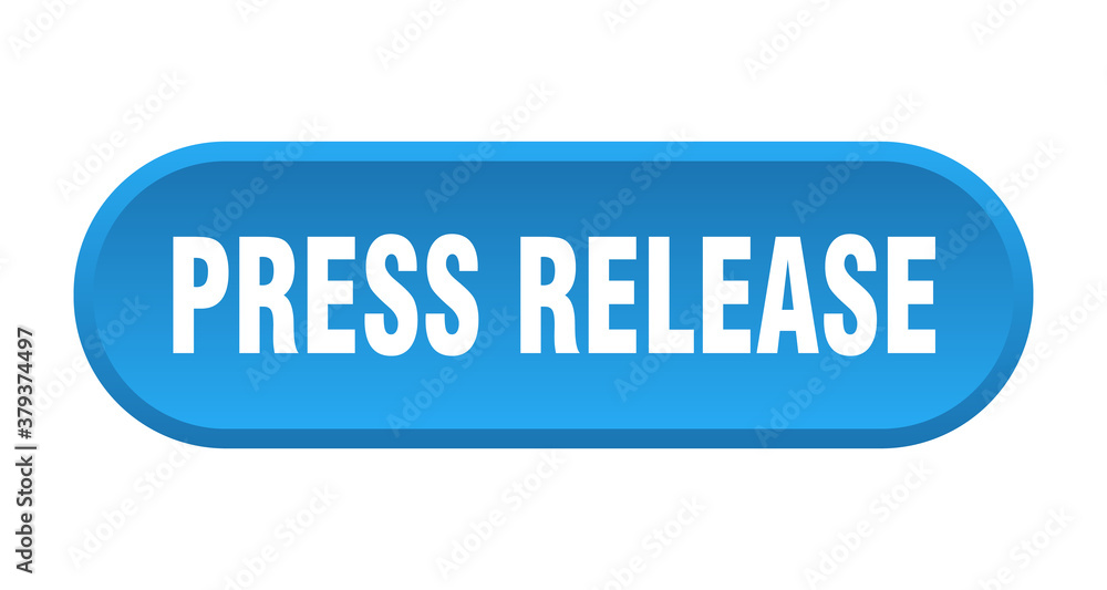 press release button. rounded sign on white background press release button. rounded sign on white background