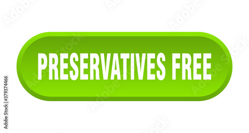 preservatives free button. rounded sign on white background