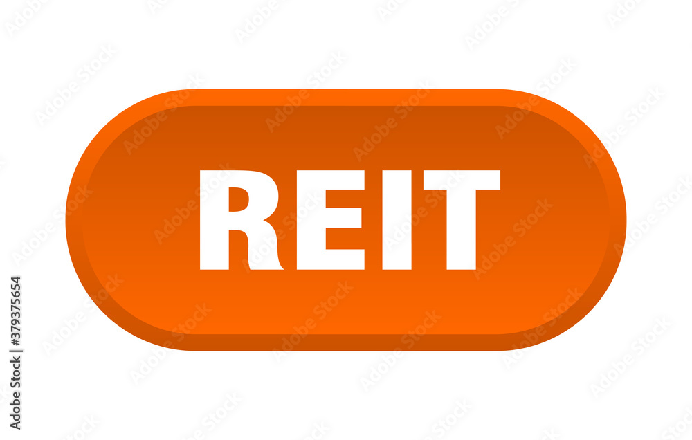 reit button. rounded sign on white background reit button. rounded sign on white background