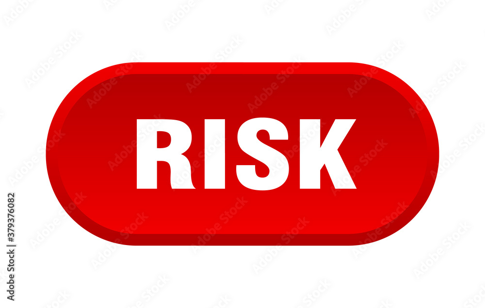 risk button. rounded sign on white background risk button. rounded sign on white background
