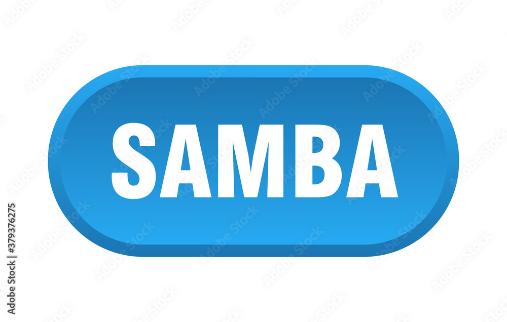 samba button. rounded sign on white background samba button. rounded sign on white background