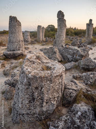 pobiti kamani also known as the stone desert, near varna, bulgaria photo