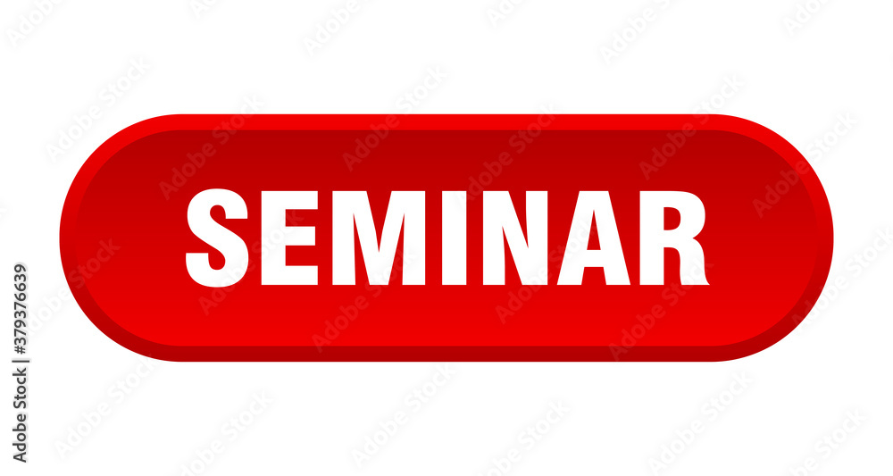 seminar button. rounded sign on white background seminar button. rounded sign on white background