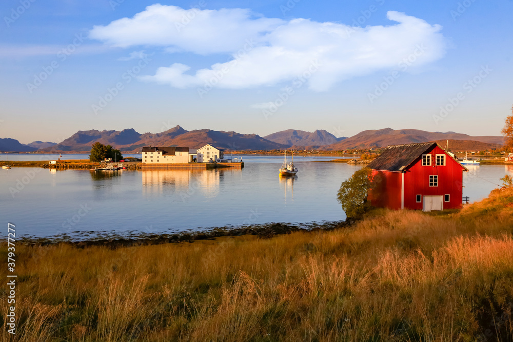 Fototapeta premium Old fishing village in northern Norway