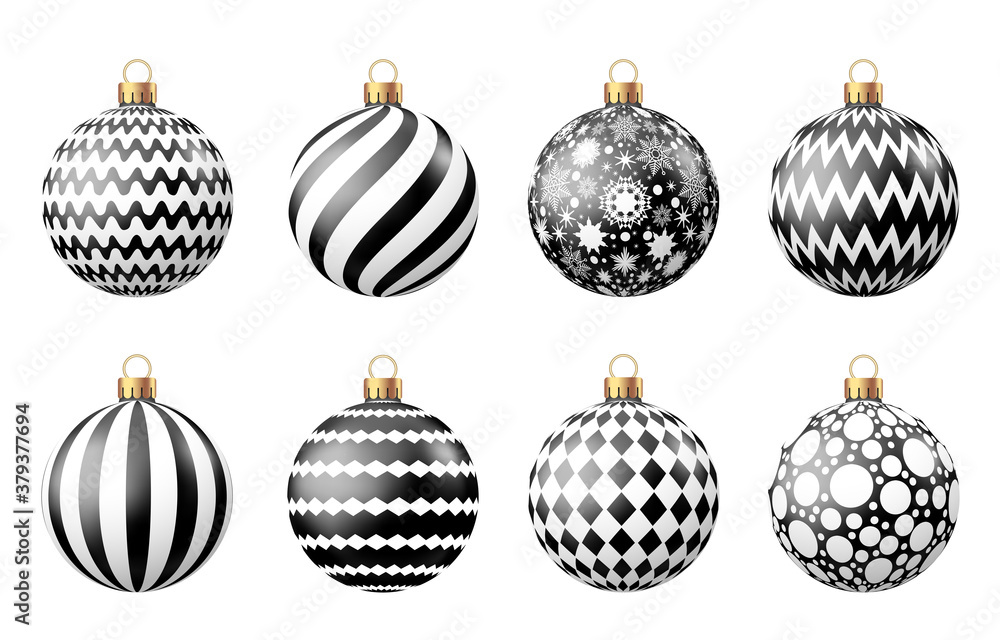 Black Christmas ball isolated on white background. Black Christmas ball isolated on white background.