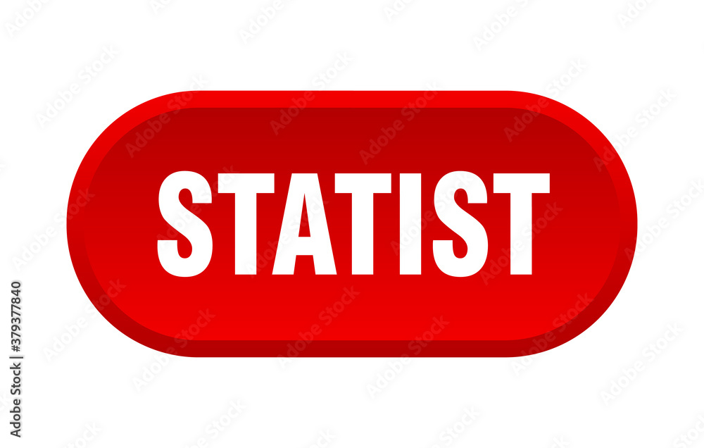 statist button. rounded sign on white background statist button. rounded sign on white background