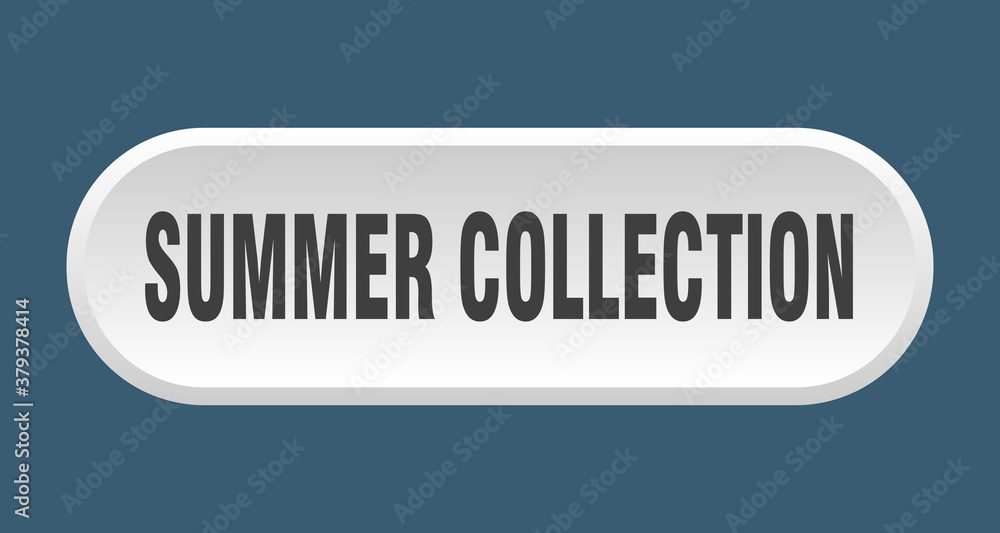 summer collection button. rounded sign on white background summer collection button. rounded sign on white background