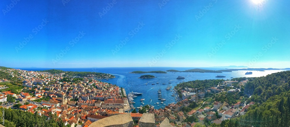 a panorama pic in Croatia island