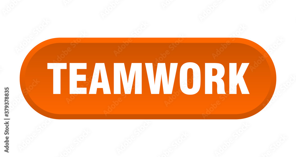 teamwork button. rounded sign on white background teamwork button. rounded sign on white background