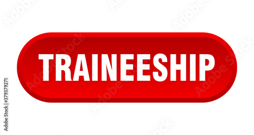 traineeship button. rounded sign on white background