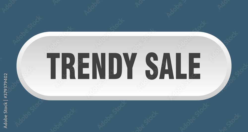 trendy sale button. rounded sign on white background trendy sale button. rounded sign on white background