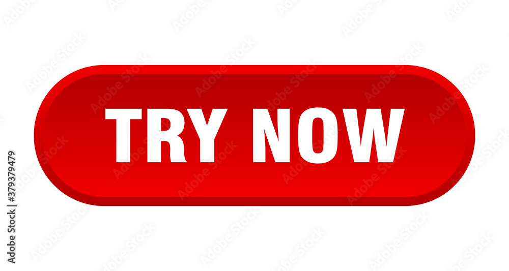 try now button. rounded sign on white background try now button. rounded sign on white background