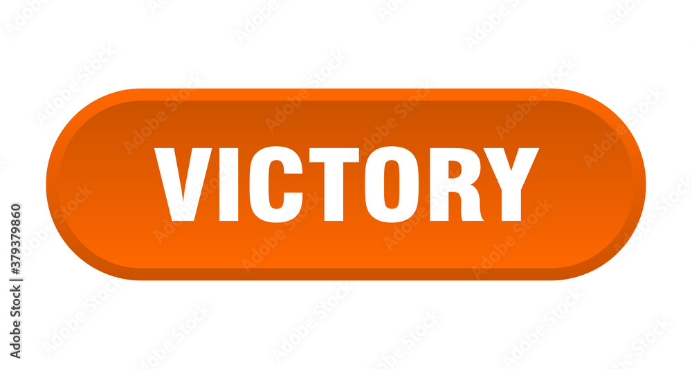 victory button. rounded sign on white background victory button. rounded sign on white background