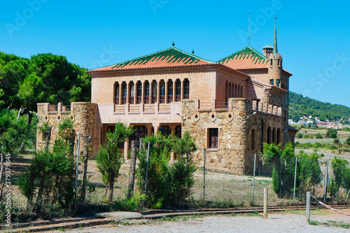Photography school building in Colonia Guell, Spain
