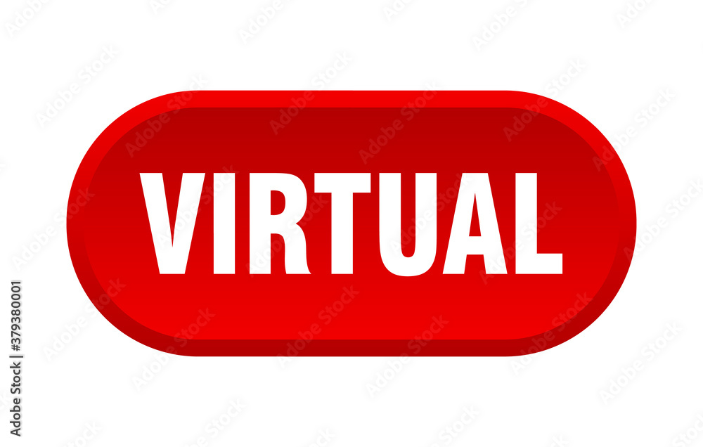 virtual button. rounded sign on white background virtual button. rounded sign on white background