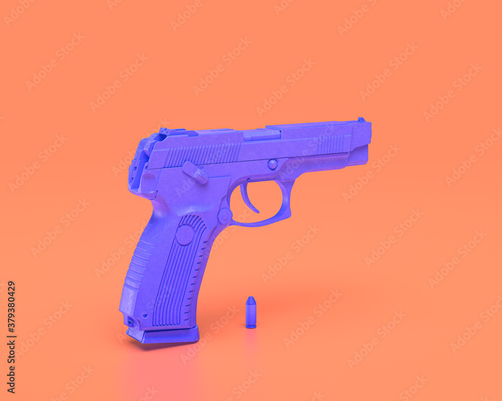 Plastic Weapon series,MP-443 Grach hand cannon , Indigo blue arm in pinkish background, 3d rendering, war, battle and self protection, first person shooter game item Plastic Weapon series,MP-443 Grach hand cannon , Indigo blue arm in pinkish background, 3d rendering, war, battle and self protection, first person shooter game item