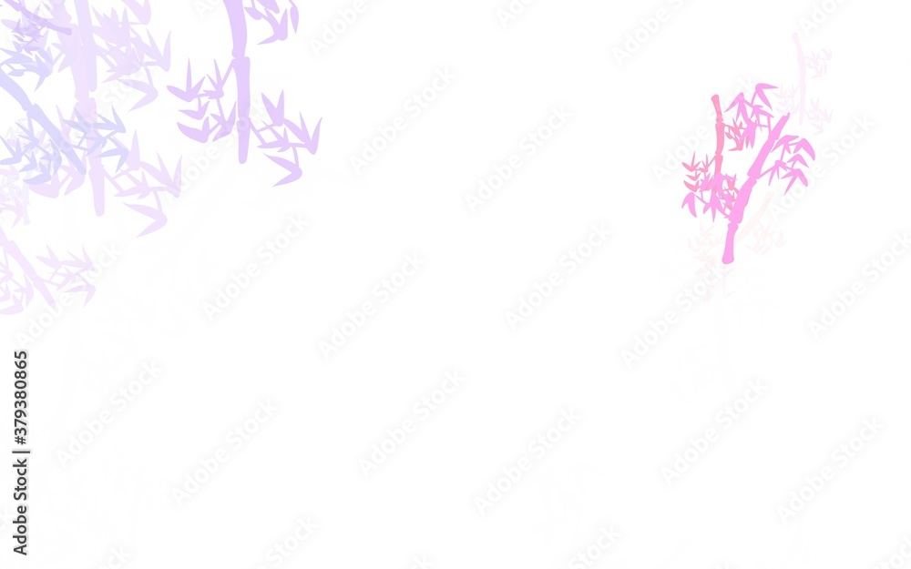 Light Pink, Yellow vector natural artwork with branches.