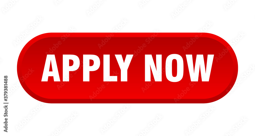 apply now button. rounded sign on white background apply now button. rounded sign on white background