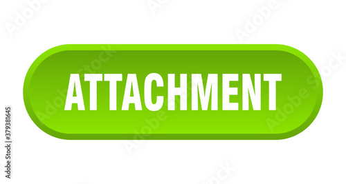 attachment button. rounded sign on white background