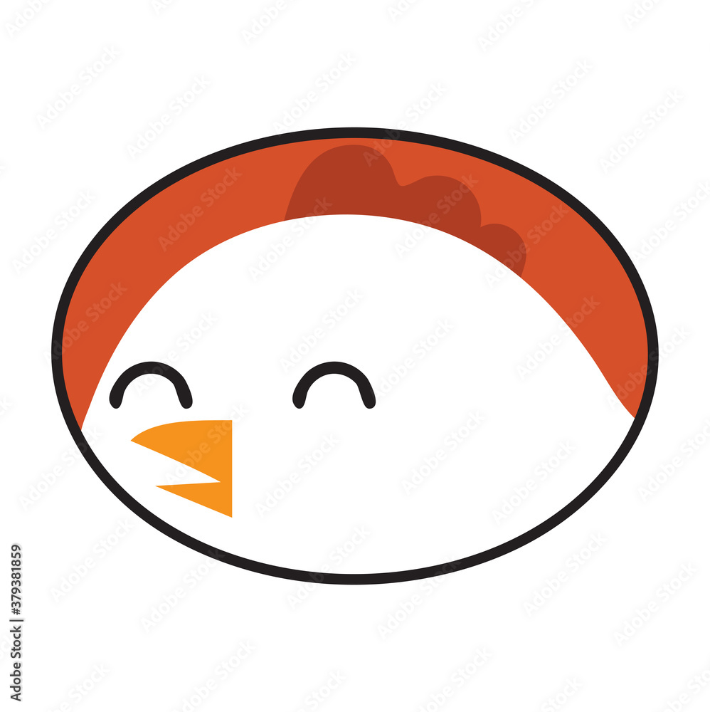 Cute chicken animal icon vector Cute chicken animal icon vector