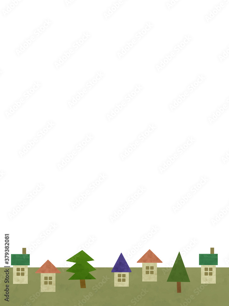 木に囲まれた住宅街 木に囲まれた住宅街