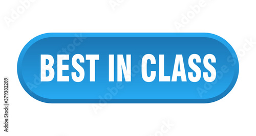 best in class button. rounded sign on white background