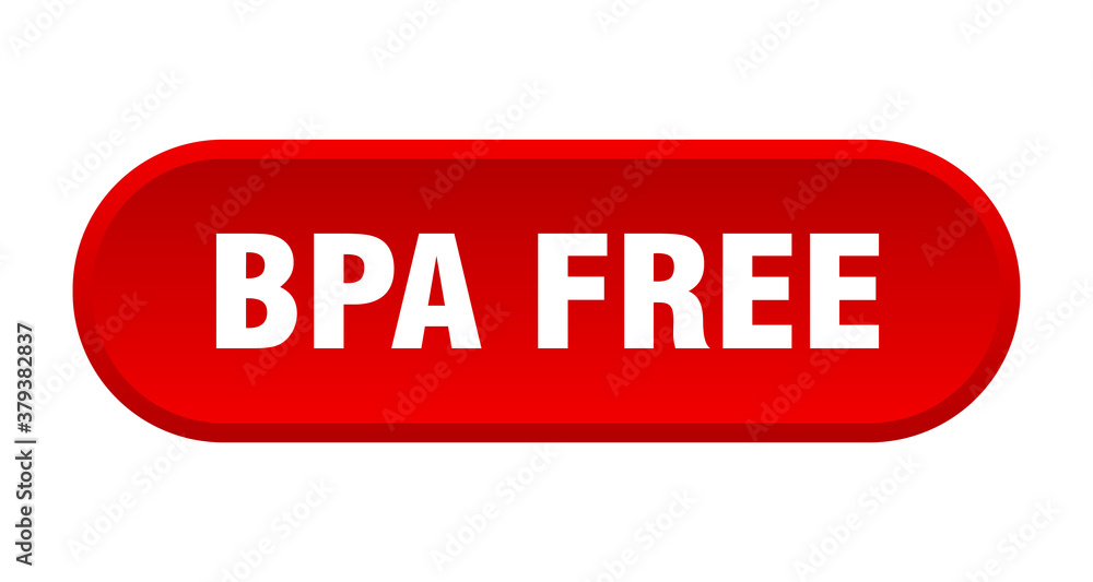 bpa free button. rounded sign on white background bpa free button. rounded sign on white background