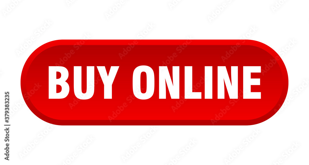buy online button. rounded sign on white background buy online button. rounded sign on white background