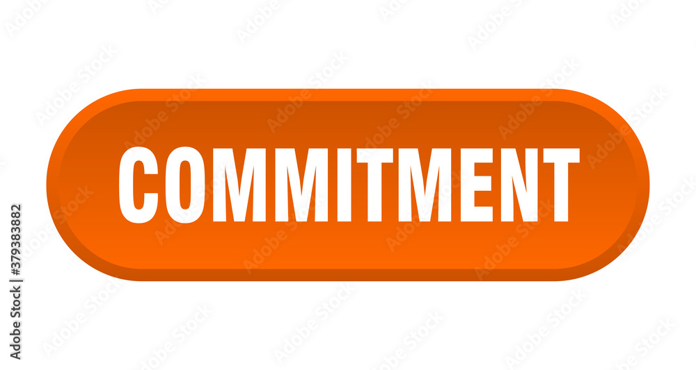 commitment button. rounded sign on white background commitment button. rounded sign on white background