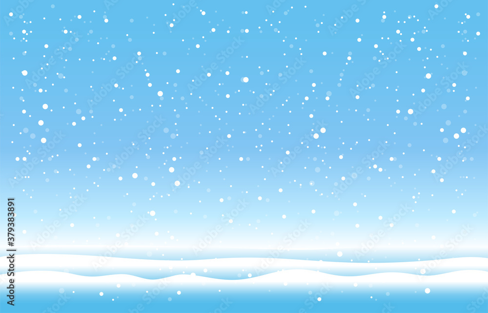 Snowflakes and Winter background, Winter landscape,vector design