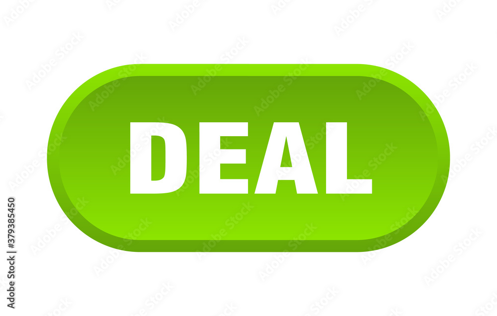 deal button. rounded sign on white background deal button. rounded sign on white background