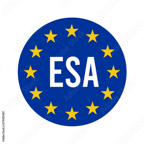 ESA, European space agency symbol photo
