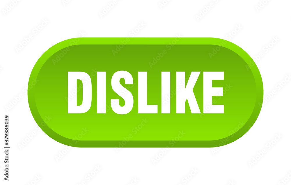 dislike button. rounded sign on white background dislike button. rounded sign on white background