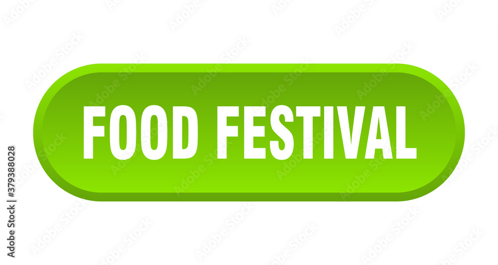 food festival button. rounded sign on white background food festival button. rounded sign on white background