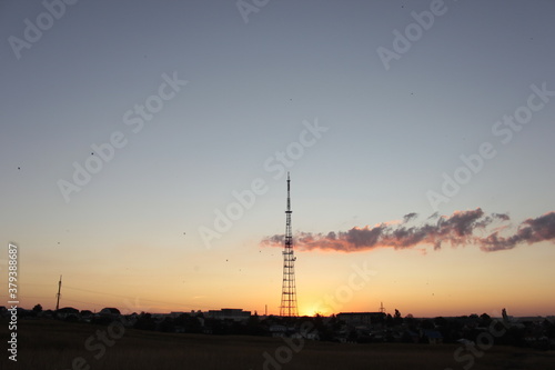 Tower and Sunset 