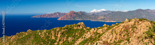 Cuadro en lienzo Golfe de Porto und Calanche de Piana, Korsika