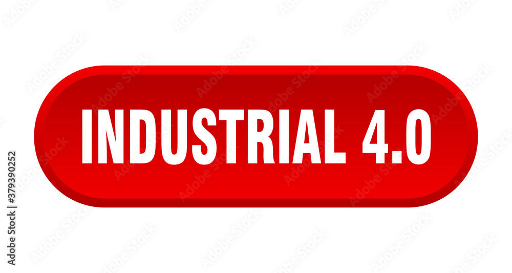 industrial 4.0 button. rounded sign on white background industrial 4.0 button. rounded sign on white background