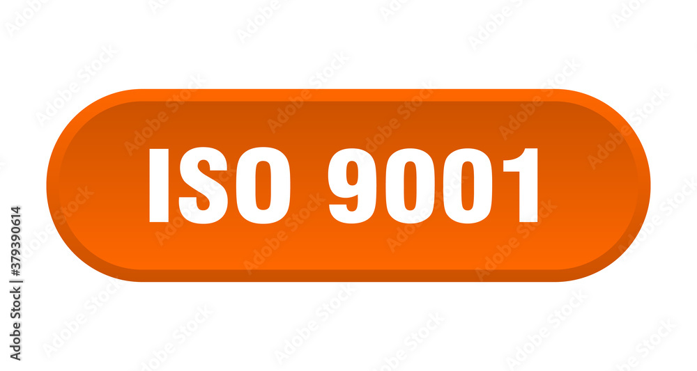 iso 9001 button. rounded sign on white background iso 9001 button. rounded sign on white background
