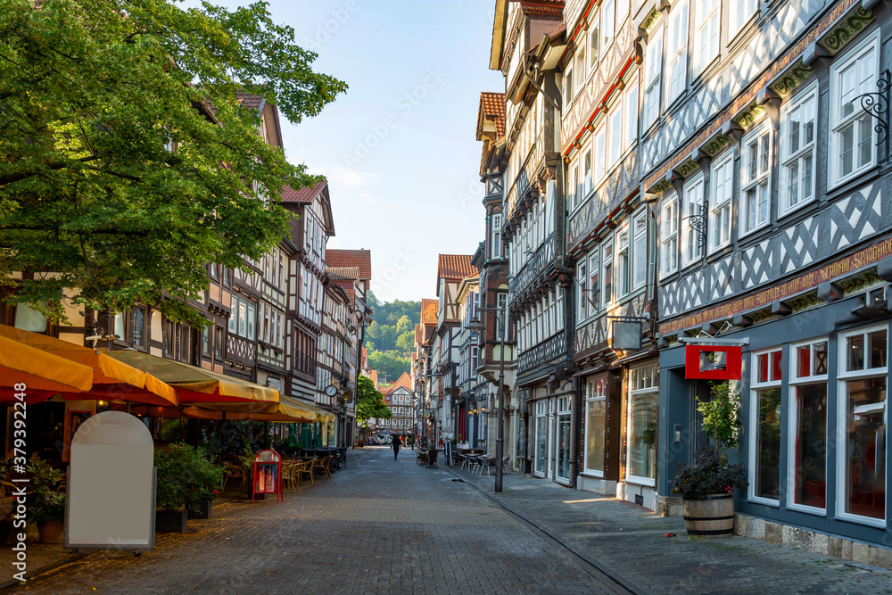 Strasse in der Altstadt von Hannoversch Münden Strasse in der Altstadt von Hannoversch Münden