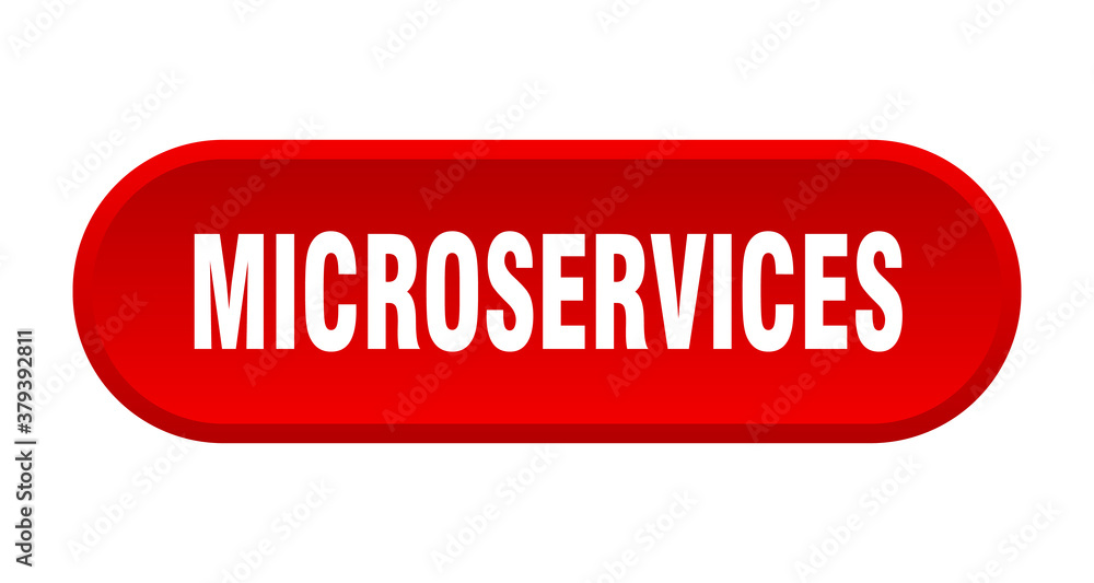 microservices button. rounded sign on white background microservices button. rounded sign on white background
