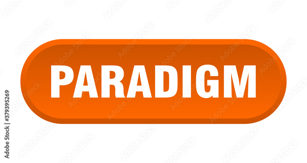paradigm button. rounded sign on white background paradigm button. rounded sign on white background