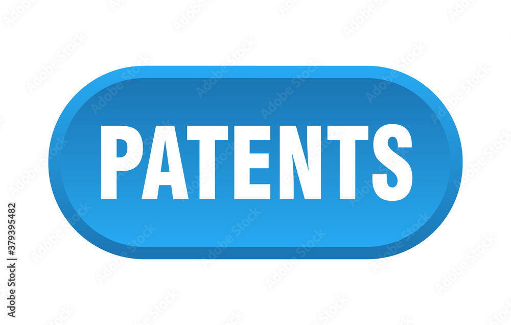 patents button. rounded sign on white background patents button. rounded sign on white background