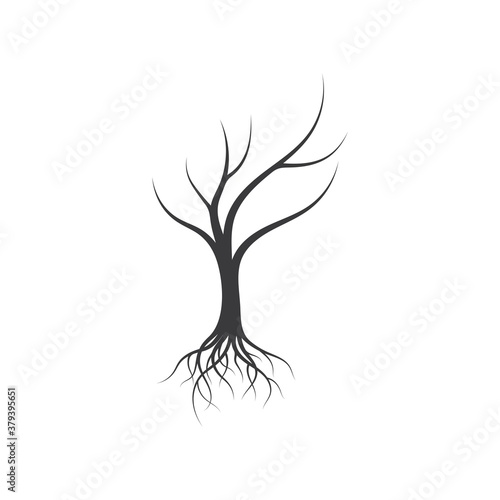 Tree without leaf  icon template vector